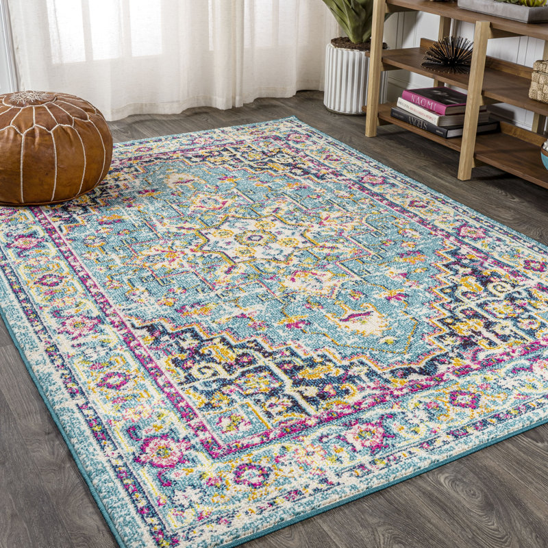 Bloomsbury Market Glain Oriental Blue/Pink Area Rug & Reviews Wayfair
